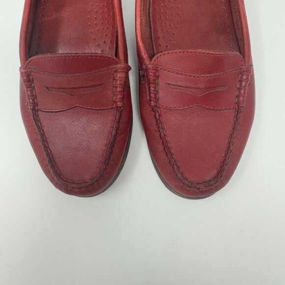 Bass Weejuns Ziggy II Red Leather US 8.5 - Picture 7 of 9